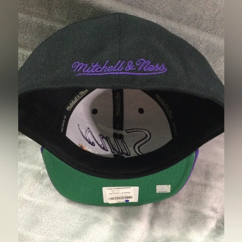 Mitchell & Ness Phoenix Suns Black and Purple Fitted Hat
